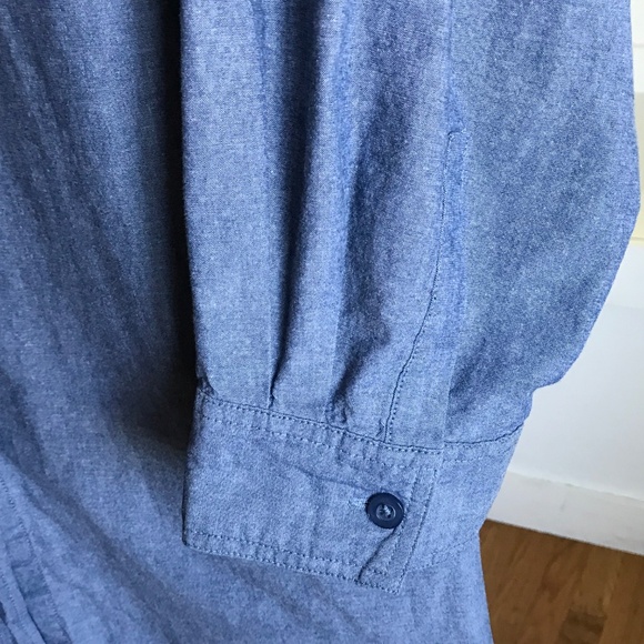 WOMAN WITHIN Cotton Denim Button Down Shirt Long Sleeve Women’s Plus Size 4X - Picture 4 of 14